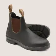 BLUNDSTONE Men's 500 Premium Leather Chelsea Boots - 10.0 - Stout Brown
