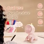 Kid Alarm Clock LED Night Light With Digital Display 6 Ring Songs Snooze Op