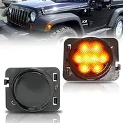 GSOWO LED Indicator Side Indicator with Can-Bus Error Free 2835 SMD for Je-ep Wrangler JK 2007-2015, Full LED Strip Indicator