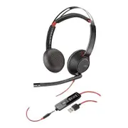 Poly Blackwire C5220 Stereo UC Headset (USB-A & 3.5mm) - 80R97AA
