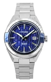 Citizen Series 8 870 Stainless Steel Automatic NA1037-53L Mens Watch Blue Dial 100M