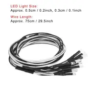 10PCS 5mm/3mm Headlights LED Lights RC Model Drift Car Accessory(01)