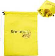Nuytghr Yellow Banana Storage Bag | Reusable Produce Bag | Grocery Storage Bag, Banana Preserving Bag, Portable Produce Bag, Odor Preventing Bag, Washable Produce Bag, Eco Friendly Banana Bag
