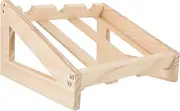 Wine Organizer Wooden Wine Rack Rustic Tabletop Display Small Space-Friendly Sturdy Construction Easy to Clean Enhance Wine Enjoyment