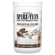 2 X NaturesPlus, Spiru-Tein Protein Powder Meal, Cookies & Cream, 1.15 lbs (525