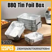 125PCS Disposable Round Tin Foil Pans Oven Grill Safe Non-Stick Baking Trays