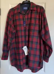 Pendleton Men’s Trail Shirt Suede Elbow Patches Umatilla Robertson Tartan XL