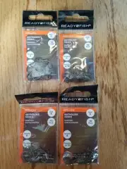 FISH HOOKS Size 4 6 8 Hooks 4 Packs of 10: 40 total baitholder Ready2Fish - NEW!