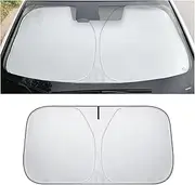 Car Windscreen Sun Shade, for Mitsubishi ASX 2012-2024 Double Layer Car Front Windshield Sun Shade Protector Foldable Seamless Sunshade