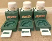 EMPTY La Mer jars - Set Of 3 - 1 Oz Jars with Box, Spatula, Instructions