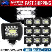 4inch Light Bar 250W CREE LED Work Lights Spot Flood beam Reverse 4WD UTV 12V