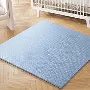 BoPeep Baby Play Mat EVA Kids Crawling Pad Floor Child Rug Play Foam Carpet Toddler Room Waterproof Non-Toxic 4PCS (Blue)