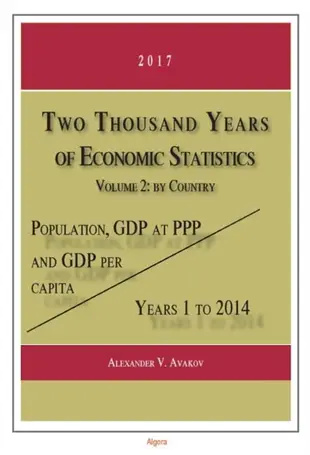 【電子書】Two Thousand Years of Economic Statistics, Years 1-2014, Vol. 2, by Country