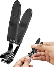 Toe Nail Clippers - Heavy Duty Pedicure Nail Set | Wide Jaw Opening Fingernail Trimmer, Toenail Clip for Travel Grooming