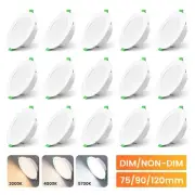 LED Downlight Kit 10W 12W 14W Warm Cool White Day Light Dimmable & Non Dim IP44