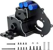 GLOBACT for 1/10 Traxxas Slash 2wd Transmission Stampede Rustler 2wd Aluminum Transmission Case Gearbox Parts with Aluminum Motor Plate and Arm Mounts Upgrade Replace Traxxas 3691