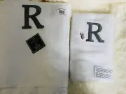 Avanti Script Monogram One Fingertip Towel Plus One Bath Towel Letter “R"