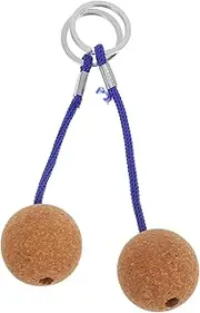 [Abaodam] 2Pcs Floating Cork Keychain for Kayaking Boating Fishing Surfing Sailing Lightweight Water Resistant Key Ring Portable Buoyant Sports Activities