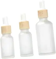 Travel Toiletry Set: 5pcs 15ml Frosted Glass Dropper Bottles Subpackaging Cosmetics Bottles Refillable Easy to Use