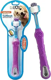 EZ Dog Three Sided Toothbrush for Large Breeds Dogs