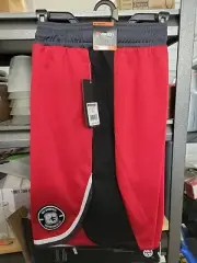 AND1 Men's Athletic Red 10" Hoops Basketball Shorts Size XL X-Large 40-42 NWT