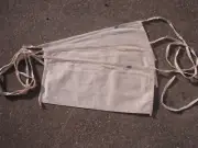 Lot of 3 NOS Construction Apron/Nail Pouch - Waist Tie - Canvas - 2 Pockets