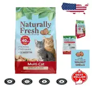 Sustainable Unscented Cat Litter Made from Walnut Shells - Multi-Cat Use