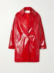 [MICHAEL KORS COLLECTION] MICHAEL KORS COLLECTION - Patent-leather Coat - Red - x small x small Red