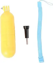 LABRIMP Diving Buoyancy Rod for Antiskid Embossed Surface Camera Handle Stick for Water Sports Strap for Double Protection Yellow