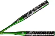 Worth | 2025 | Bedlam Slowpitch Softball Bat | USA/ASA | 13.5" Barrel | XL End Load | 2-Piece