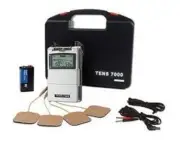 NEW TENS 7000 Digital Back Pain Relief System UnitOTC+extra pk of 4-Electrodes