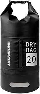 [Generic] Dry Bag 10L/20L Large- Bucket Bag with Shoulder Straps Lightweight Backpack for Rafting, Swimming, Kayaking, Camping Black 10L