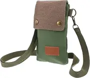KICHOUSE Small Crossbody Bag for Women Canvas Cell Phone Purse with Adjustable Shoulder Strap for Everyday Small Crossbody Purse