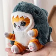 Shark Cat Fried Shrimp Cat Plush Doll Pendant Doll Beautiful Room Car Bag Decoration Pendant Holiday Gift