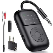 Bluetooth Transmitter Receiver, 2-in-1 Bluetooth 5.4 Adapter for TV, Airplane...