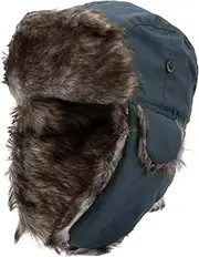 [NONMON] Unisex Winter Aviator Hat with Ear Flaps, Warm Faux Fur Bomber Hat, Women's Men's Trapper Hat, Waterproof, Snowproof, Windproof, for Skiing, Outdoor Activities