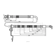 BORG & BECK Brake Hose BBH7636 FOR Mazda6 Genuine Top Quality 2yrs No Quibble Wa