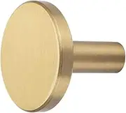 4Pcs Brushed Brass Decorative Wall Hooks for Bathroom, Lavatory, Clothing Store, Hotel, Cafe, Hat, Towel Coat Hook Hangers Wall Mounted(M4x30mm)