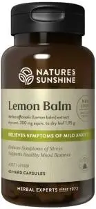 Natures Sunshine Lemon Balm 1.95g Vegecaps 60caps