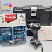 MAKITA TD173DZ Impact Driver BLACK & Bit Socket Drill 33 Piece /w Box Full Set