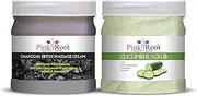 Pink Root Cucumber Scrub 500gm With Charcoal Cream 500gm