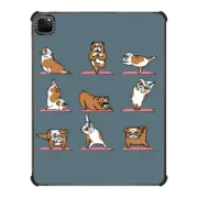 iPad Pro 12.9-inch (5th/6th gen) iPad Impact Case English Bulldog Yoga