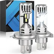 FAHREN H4 LED Driving Light Bulbs, 36000LM 900% Super Bright 9003 LED Fog Bulbs with 12000 RPM Turbo Fan, 6500K Cool White IP68 Waterproof Pack of 2