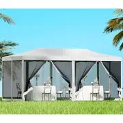 3x6m Gazebo InstaHut Outdoor Marquee Party Wedding Tent Canopy