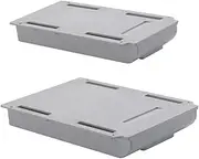 DOITOOL Black under Desk Storage Drawers 2pcs Plastic Desk Drawers Hidden Storage under Organizer Table Bottom Organizer