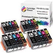 20 Pack (4BK,4PBK,4C,4M,4Y) Compatible Ink for Canon PGI-525 CLI-526 PGI525 CLI526 for Canon IP4800 IP4850 IP4950 IX6550 MG5150 MG5250 MG5350 MG6150 MG6250 MG8150 MG8250 MX715 MX885 MX895