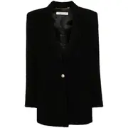 [Alessandra Rich] Alessandra Rich Tweed Blazer 40 IT BLACK
