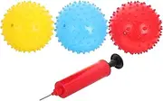 ERINGOGO 6 Pack Baby Sensory Toys Knobby Sensory Balls for Boys and Girls Inflatable Spiky Massage Balls for Toddlers Unique Play Bonding Toys Random Style