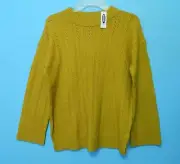 Old Navy Girls Sweater Pull Over Yellow Long Sleeve Size Extra Large NWT