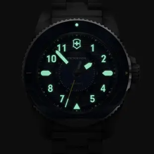 【VICTORINOX 瑞士維氏】Journey 1884 陶瓷錶圈 自動上鍊機械錶-黑 鋼帶43mm(VISA-242010 防水200米)